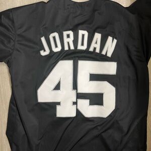 Michael jordan white sox jersey Large